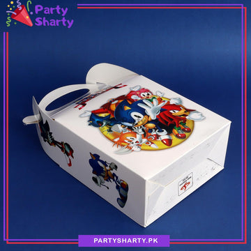 Sonic Theme Goody Boxes Pack of 6 For Theme Birthday Decoration and Celebration
